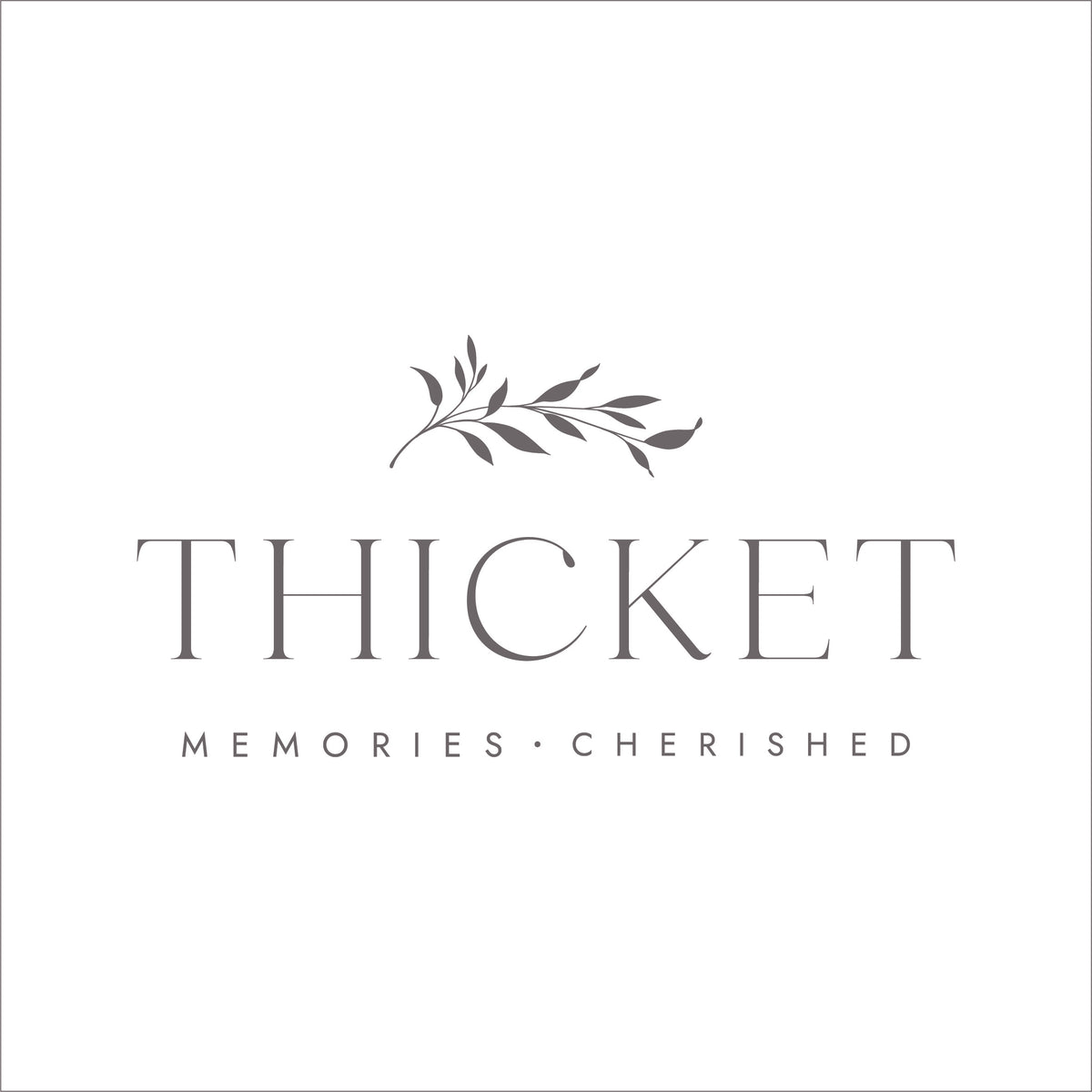 Thicket Memorials logo. Cremation urns, cremation jewellery and memories cherished