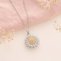 Sunflower Urn Necklace in Stainless Steel